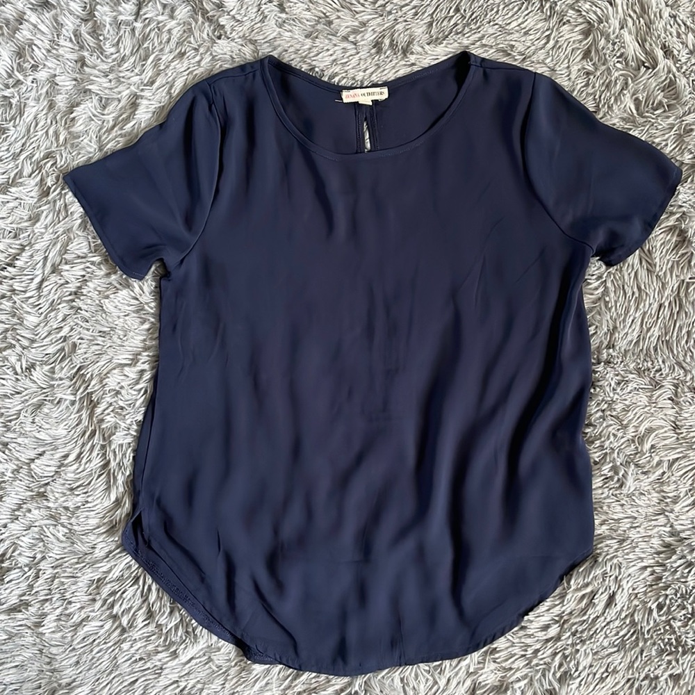 Chiffon Short Sleeve Shirt